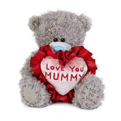 Me to You Tatty Teddy - 15cm Plush Bear Holding 'Love You Mummy' Flower