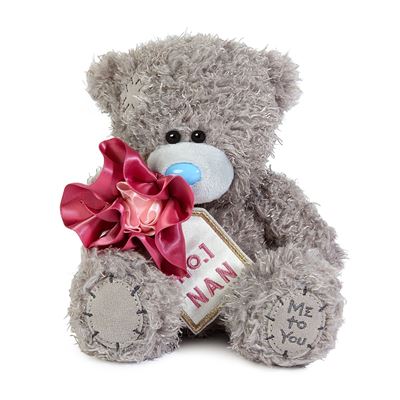 Me to You Tatty Teddy 'Wonderful Nan'-15cm Plush Bear On Gift Plinth