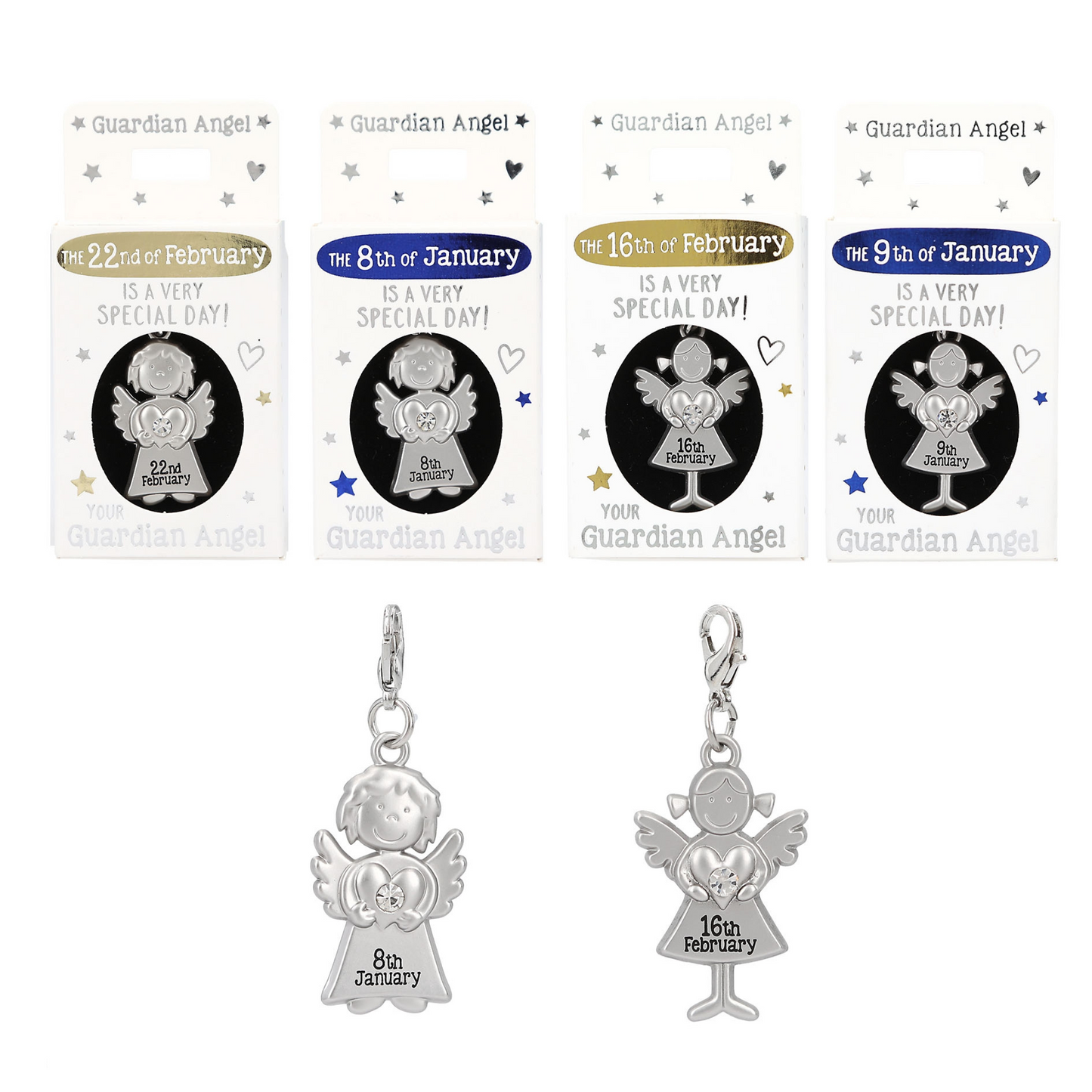 Guardian Angel Pendant, 365 Days Of Luck- August