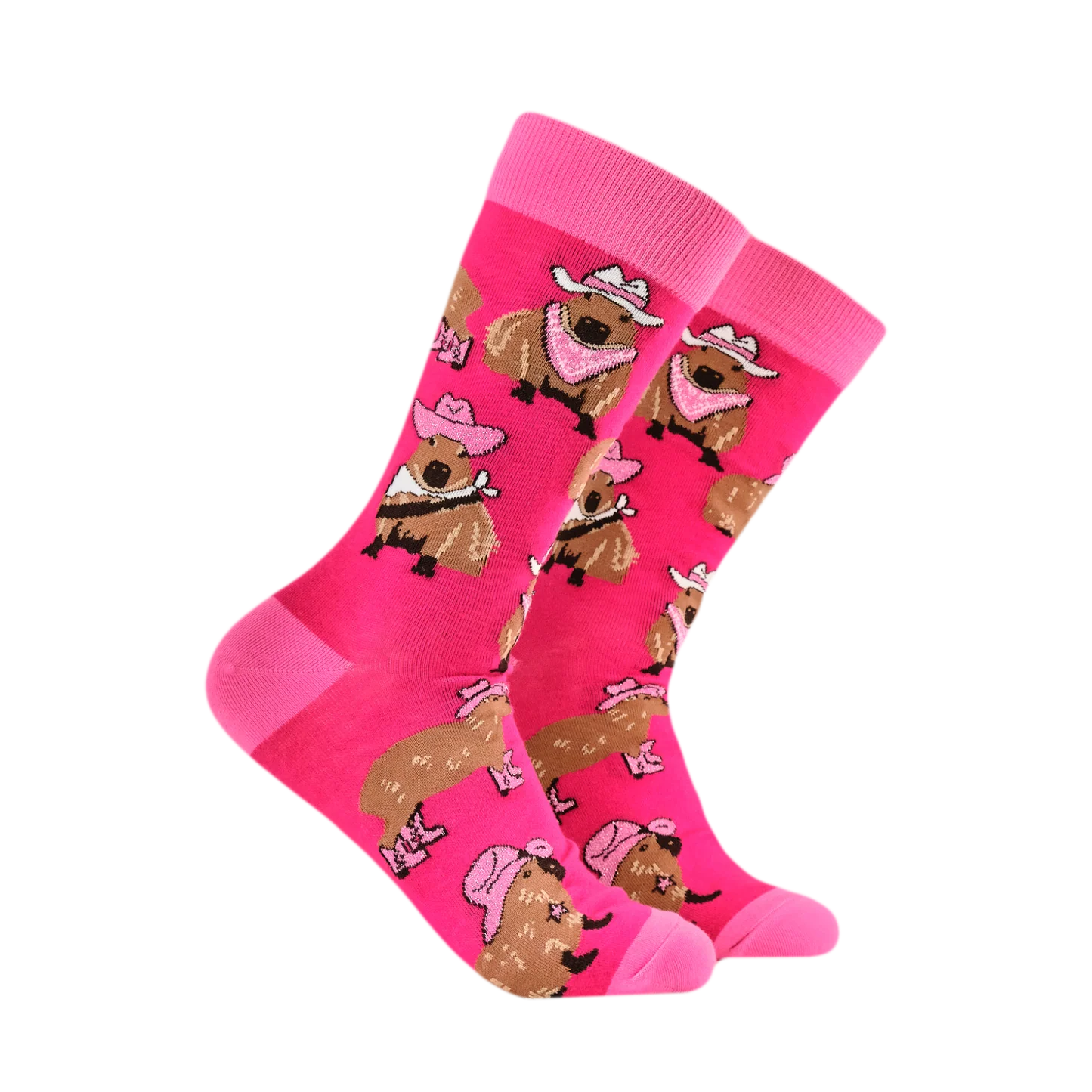Cowboy Capybara Socks - Size 4-8