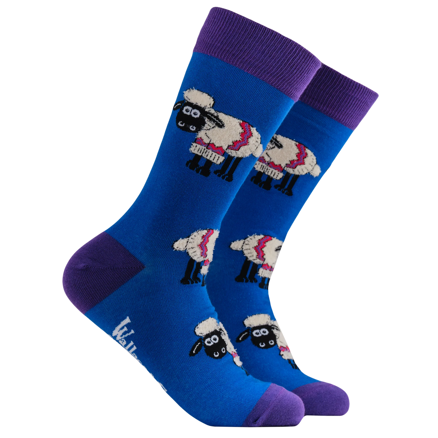 Fluffy Shaun The Sheep Socke - SOCKTOPUS X Wallace & Gromit - 9-12