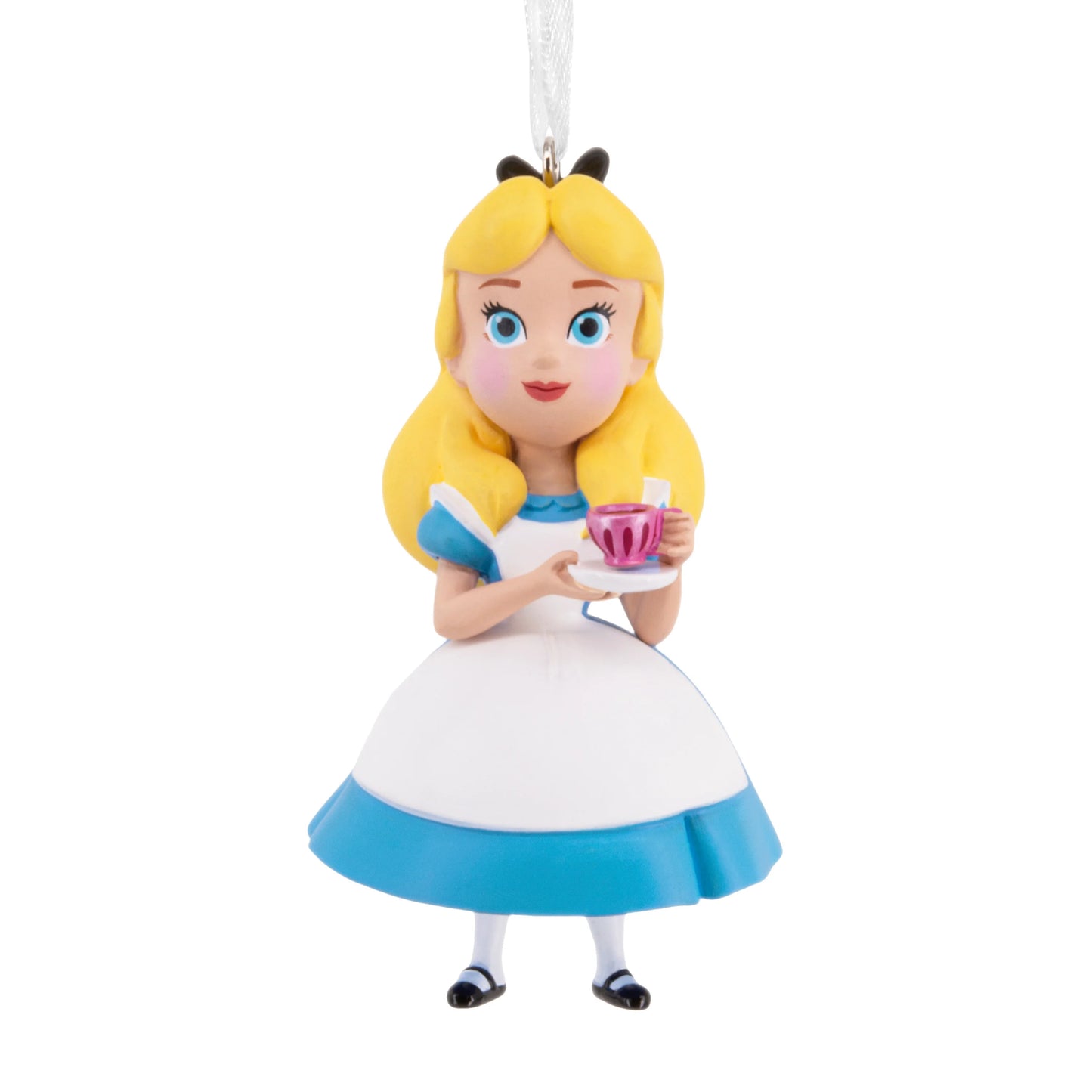 Collectable Hanging Ornament - Alice in Wonderland with Tea Cup Design