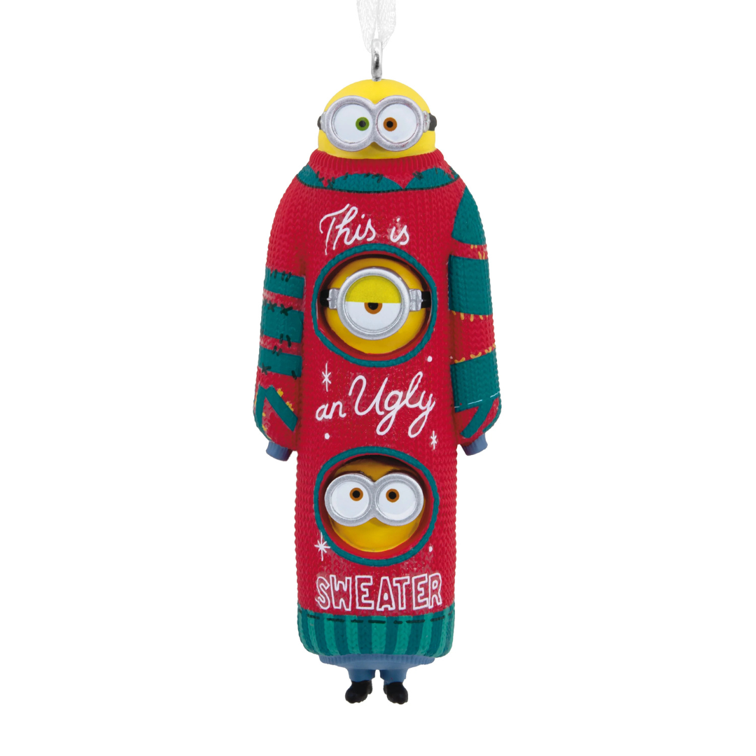 Collectable Minions Christmas - Kevin, Stuart & Bob in Christmas Jumper Ornament