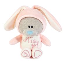 Me to You Tiny Tatty Teddy New Baby Girl Plush Bear In Bunny Onesie, 10cm Bear - Official Collection
