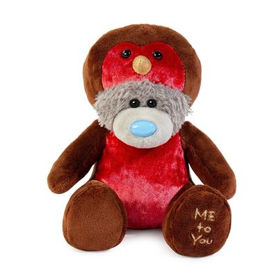 Me to You Tatty Teddy Dressed As A Robin 15cm-High Bear On Luxury Gift Plinth
