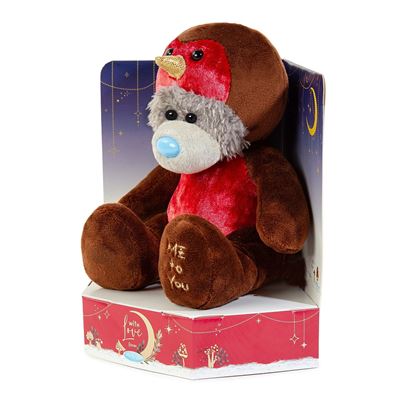 Me to You Tatty Teddy Dressed As A Robin 15cm-High Bear On Luxury Gift Plinth