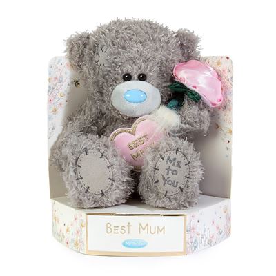 Me to You Tatty Teddy 'Best Mum' - 15cm Plush Bear On Gift Plinth