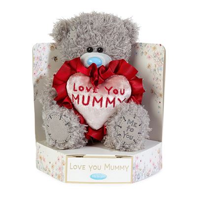 Me to You Tatty Teddy -  15cm Plush Bear Holding 'Love You Mummy' Flower