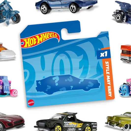 Hot Wheels 1-pack, 1 vehicle each, random selection (sorted by model)