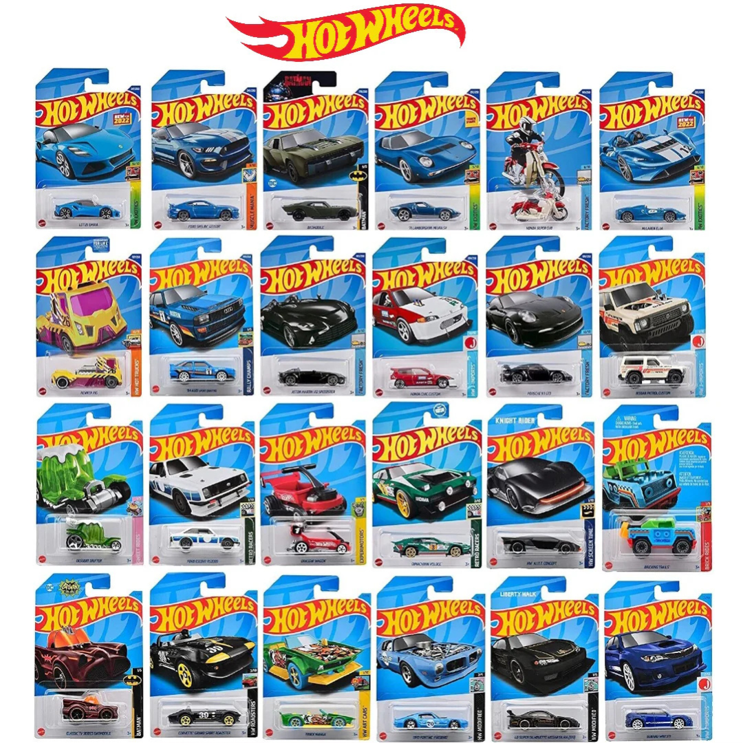 Hot Wheels 1-pack, 1 vehicle each, random selection (sorted by model)