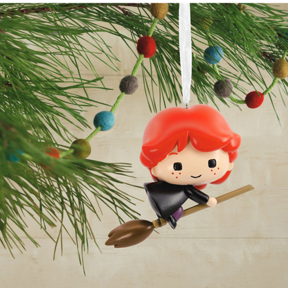 Collectable Harry Potter™ Tree Decoration - Ron Weasley on Broomstick Ornament