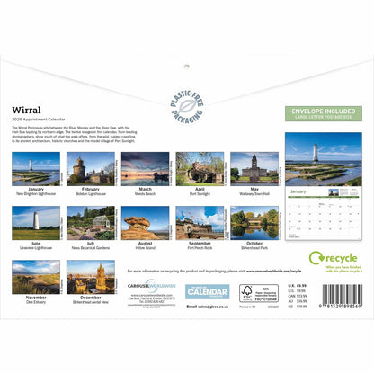 Wirral A4 Calendar 2026