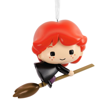 Collectable Harry Potter™ Tree Decoration - Ron Weasley on Broomstick Ornament