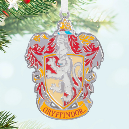 Collectable Harry Potter™ Keepsake Tree Decorations - Set of 4 Hogwarts™ House Crest Ornaments