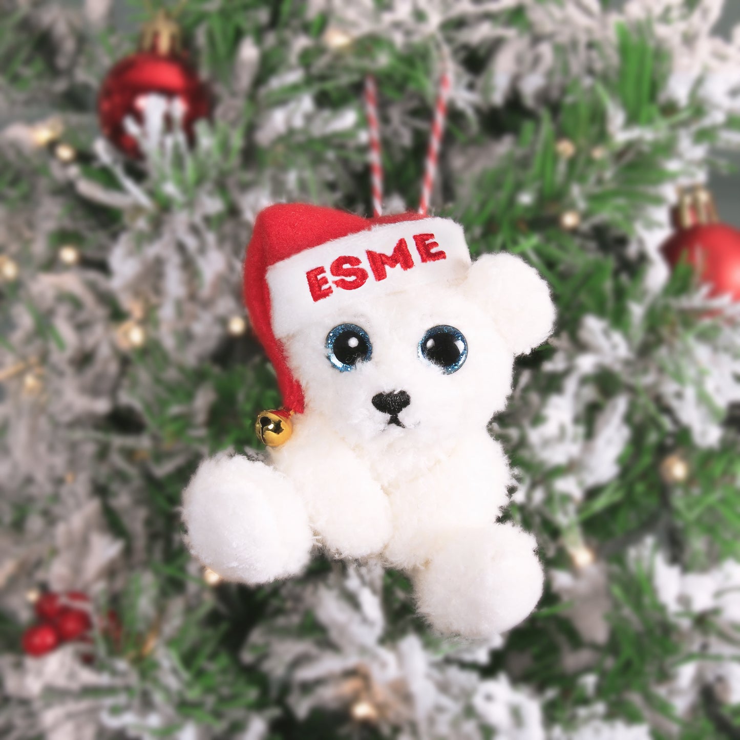 Pre-personalised My Christmas Bear Tree Decoration - Choose From Over 100 Popular Names and Titles