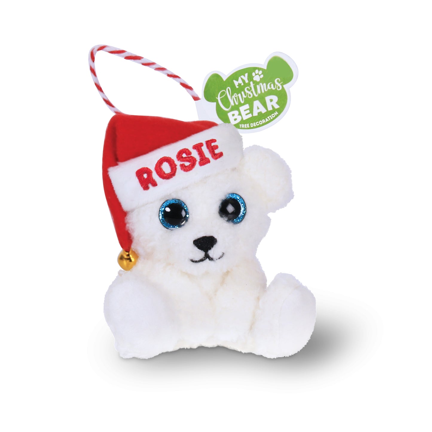 Pre-personalised My Christmas Bear Tree Decoration - Choose From Over 100 Popular Names and Titles