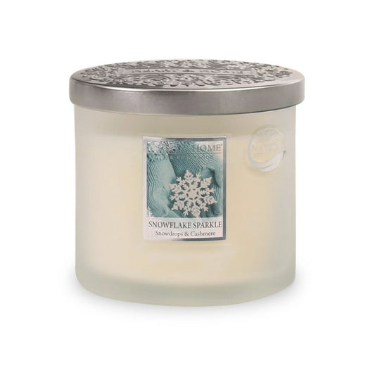 Snowflake Sparkle Wick Candle