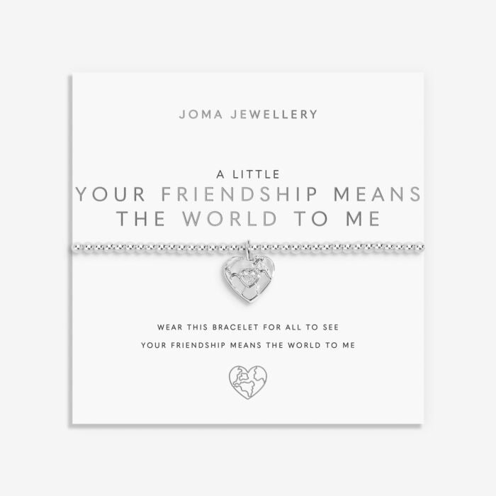 A Little 'Your Friendship Means The World To Me' Bracelet