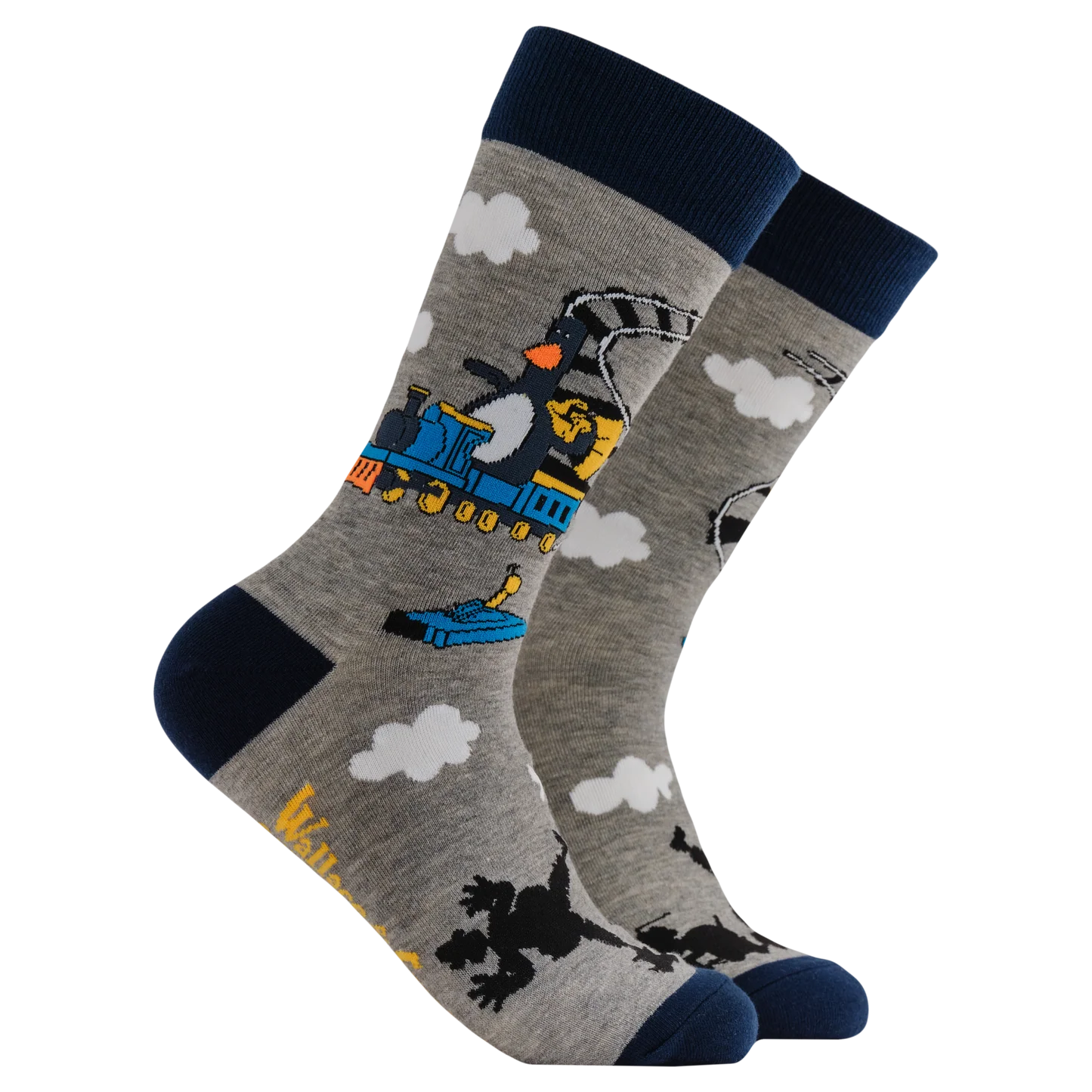 Feather's Train Socks - Socktopus x Wallace & Gromit - Size 9-12