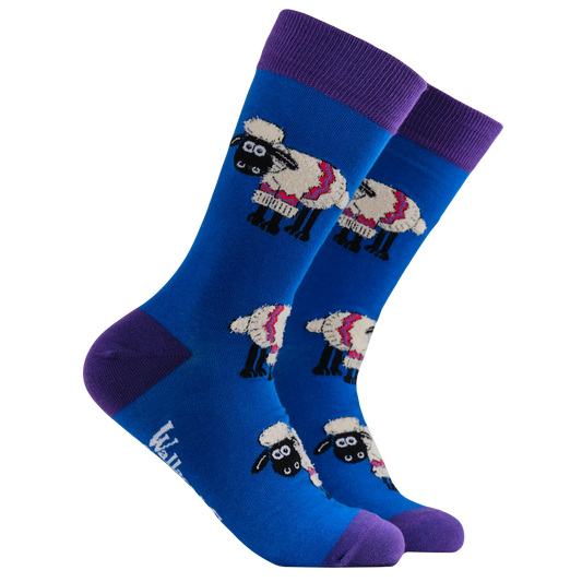 Fluffy Shaun The Sheep Socks - Socktopus X Wallace & Gromit
