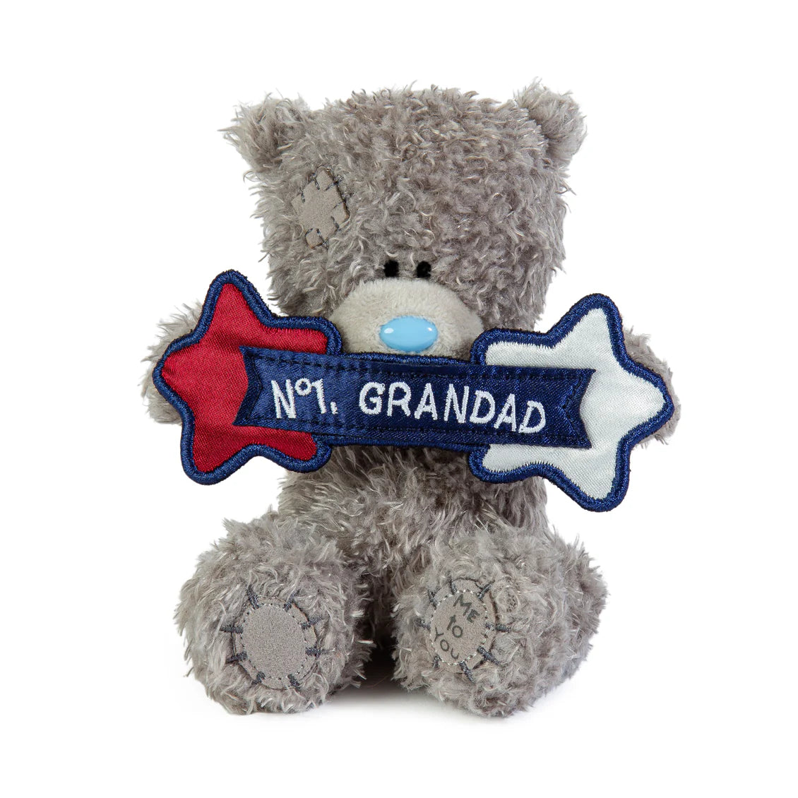 Me to You Tatty Teddy Small Plush 'No.1 Grandad' Bear For Father's Day Or Birthday - Official Collection