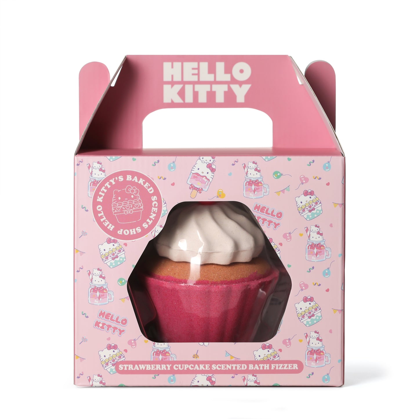 Strawberry Cupcake Scented Bath Fizzer