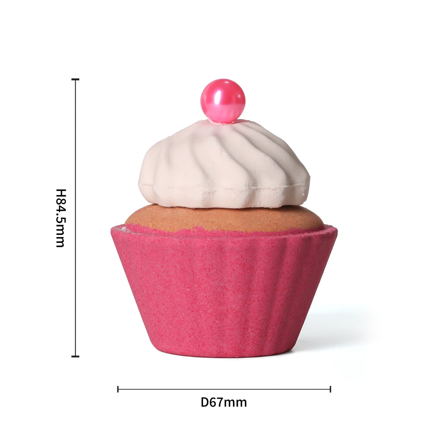 Strawberry Cupcake Scented Bath Fizzer