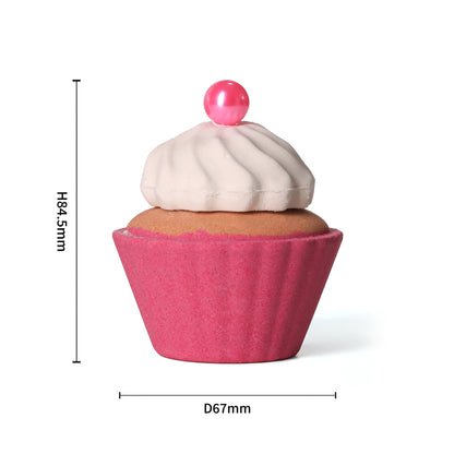 Strawberry Cupcake Scented Bath Fizzer