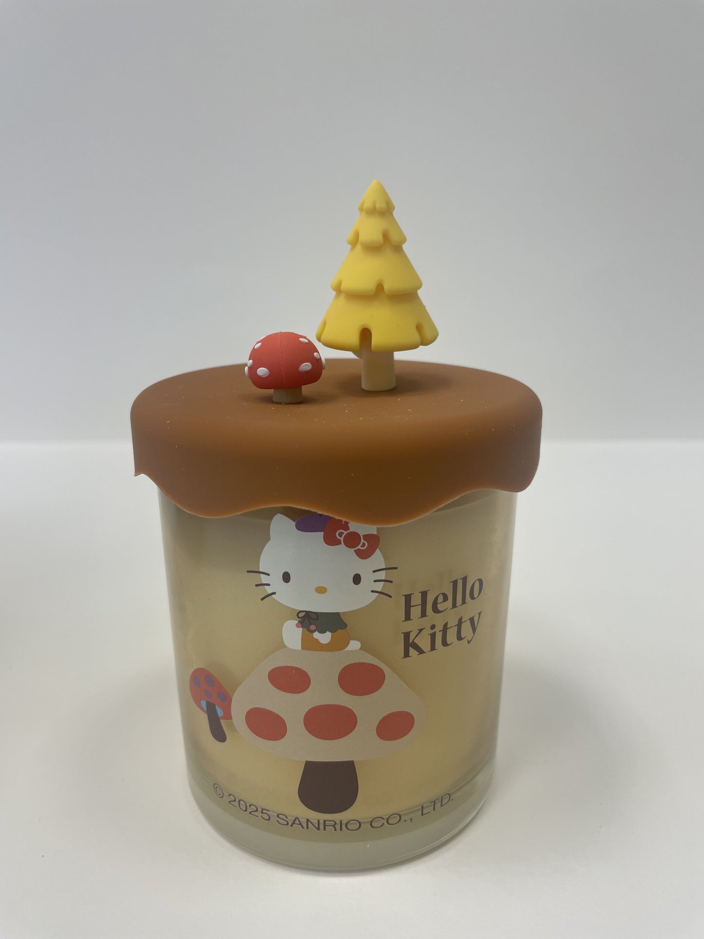 Autumn Themed Candle, Glass Vessel with 3D Silicone Lid, Vanilla Crème Brulee Scented