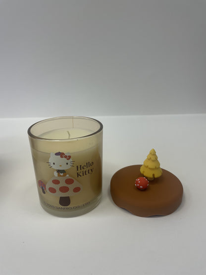 Autumn Themed Candle, Glass Vessel with 3D Silicone Lid, Vanilla Crème Brulee Scented