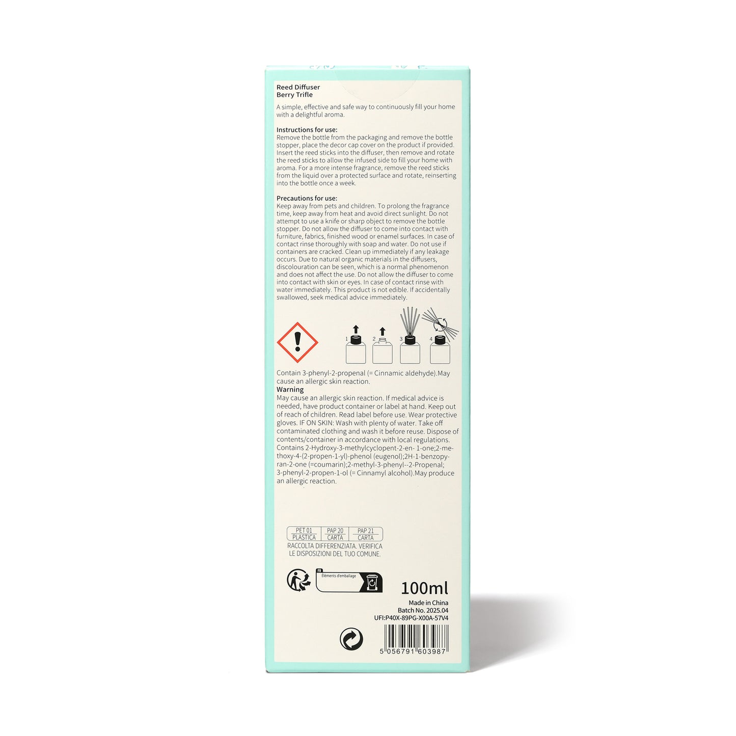 Seasons Winter Reed Diffuser with Berry Triffle Scent