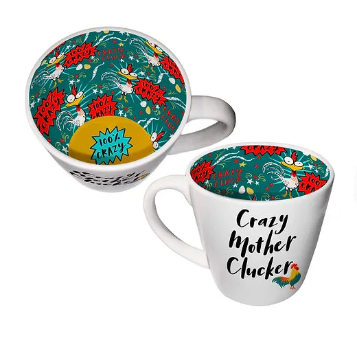 Inside Out Mug - Crazy Mother Clucker