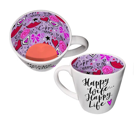 Inside Out Mug - Happy Wife… Happy Life