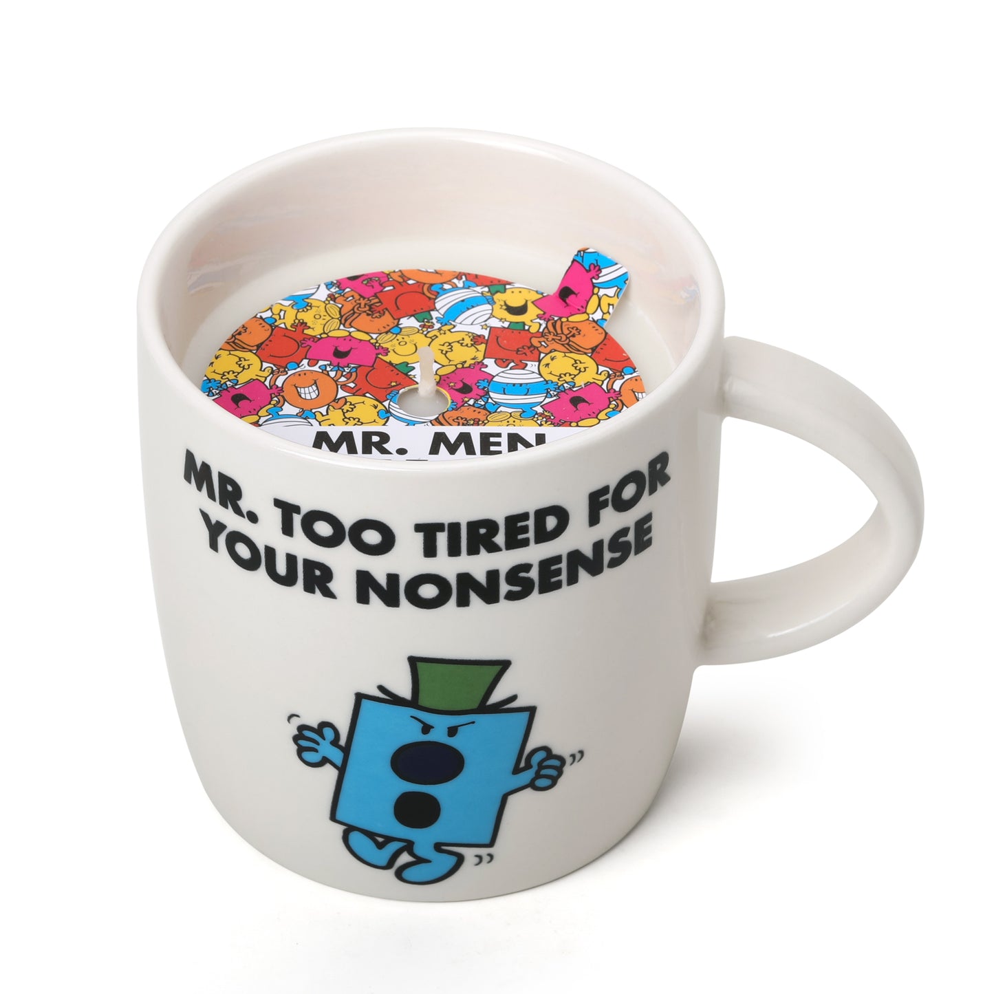 Mr.Men And Little Miss -  Mr Too Tired For Nonsense Spice & Wood Reusable Mug Candle