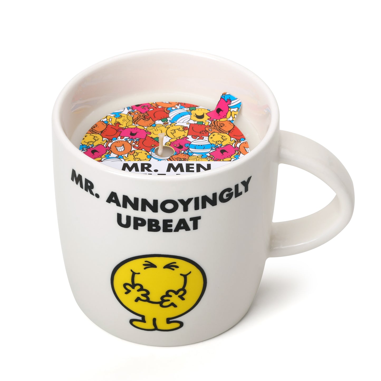 Mr.Men And Little Miss -  Mr Annoyingly Upbeat Sherbet Lemon Scented Mug Candle