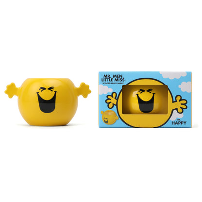 Mr. Men And Little Miss -  Mr Happy Tropical Punch Scented Reusable Soup Bowl Candle