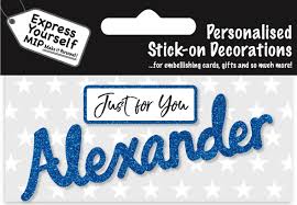 Express Yourself Self- Various Adhesive Names