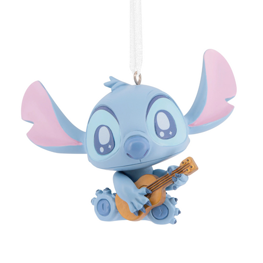 Collectable Hanging Ornament - Lilo and Stitch, Stitch & Ukulele Design