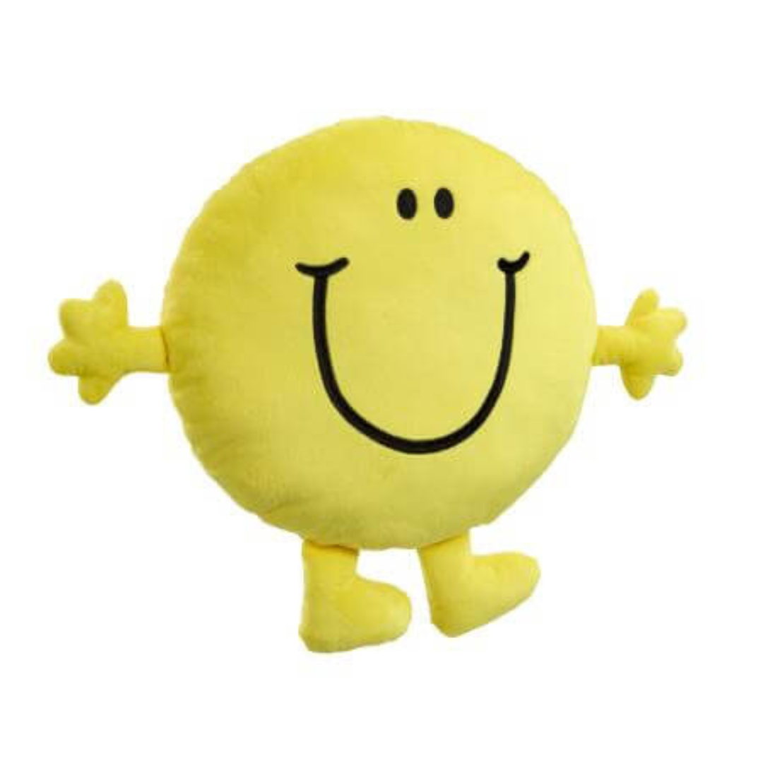 Mr Men Mr Happy Large Cushion