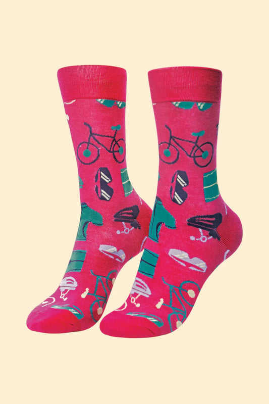 Powder Men's Le Grand Tour Socks - Raspberry