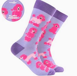Fluffy Poodles Socks  - Size 4-8